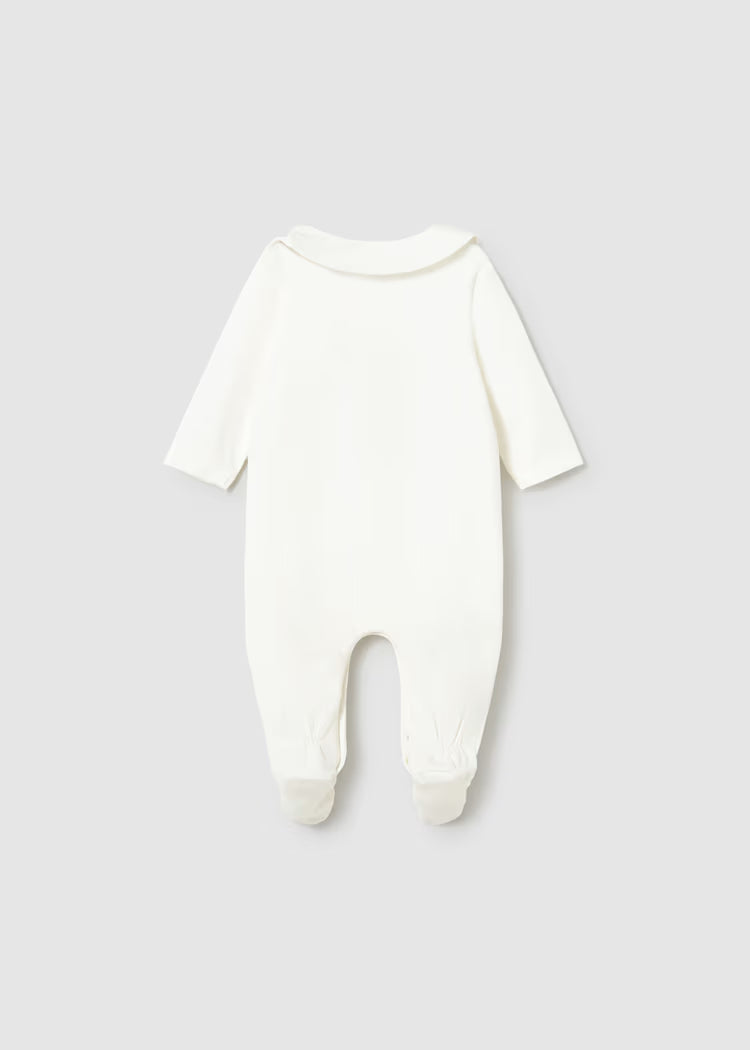 MAYORAL LONG SLEEPER W BIB - NATURAL