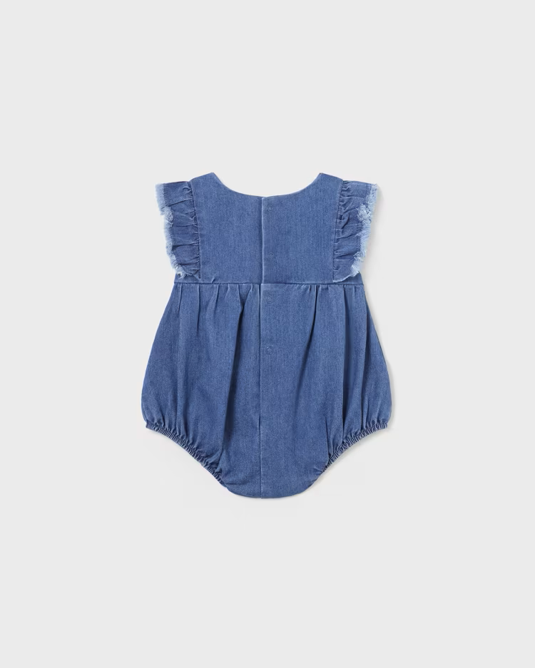 MAYORAL DENIM ROMPER - DARK WASH