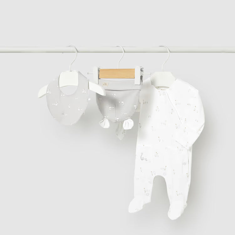 MAYORAL 3PC SLEEPER GIFT SET - WHITE