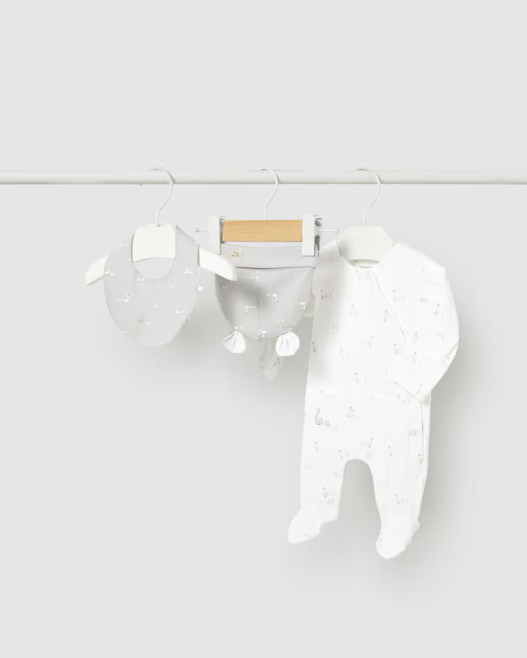 MAYORAL 3PC SLEEPER GIFT SET - WHITE