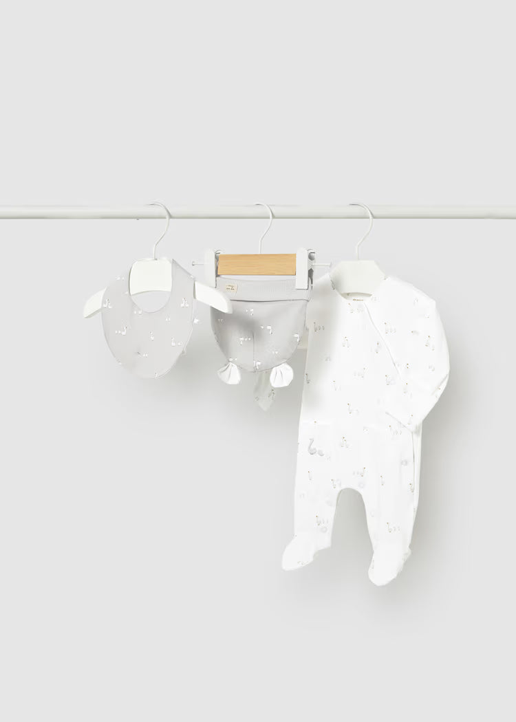 MAYORAL 3PC SLEEPER GIFT SET - WHITE