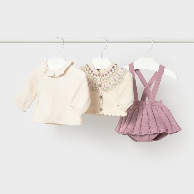 MAYORAL 3 PIECE SET - MAUVE