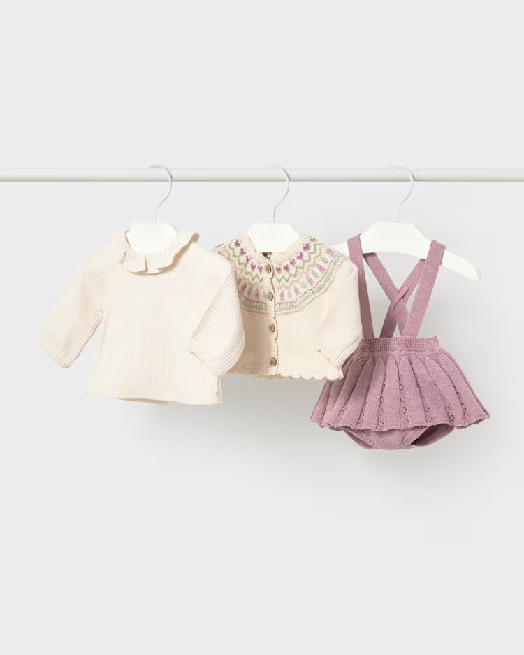 MAYORAL 3 PIECE SET - MAUVE