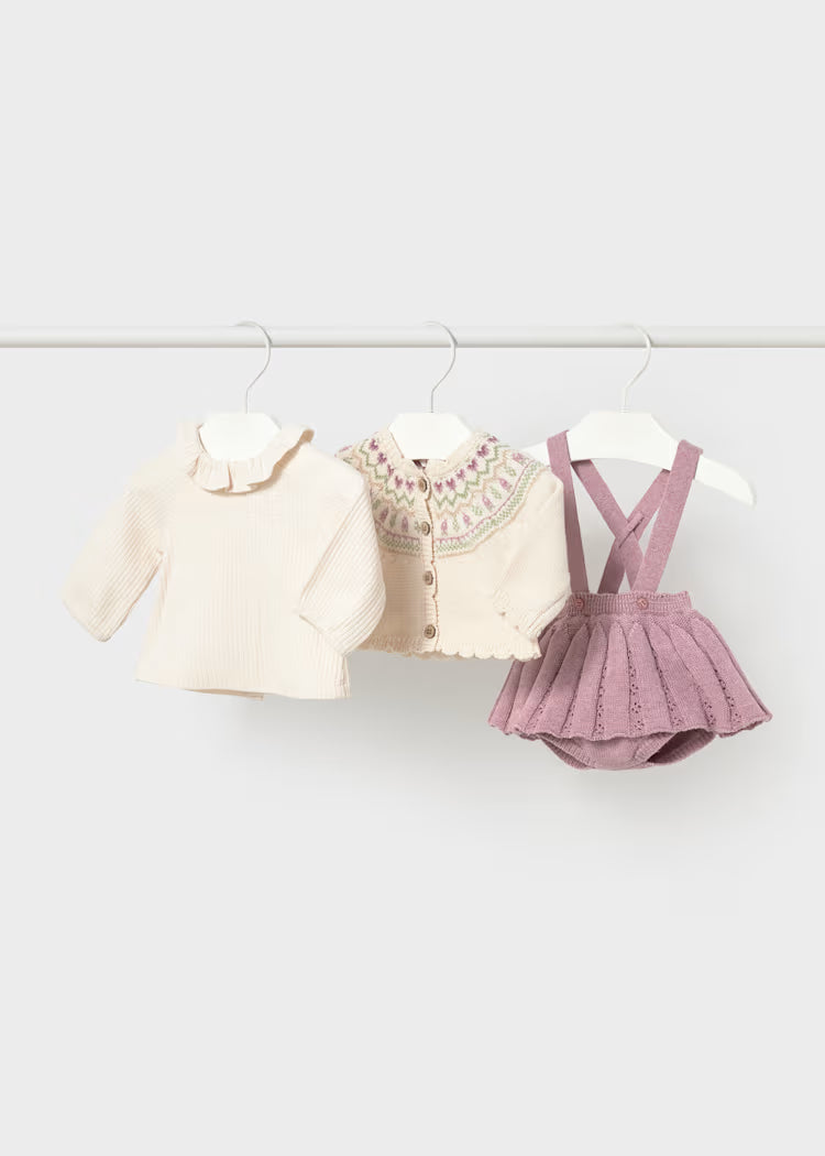 MAYORAL 3 PIECE SET - MAUVE