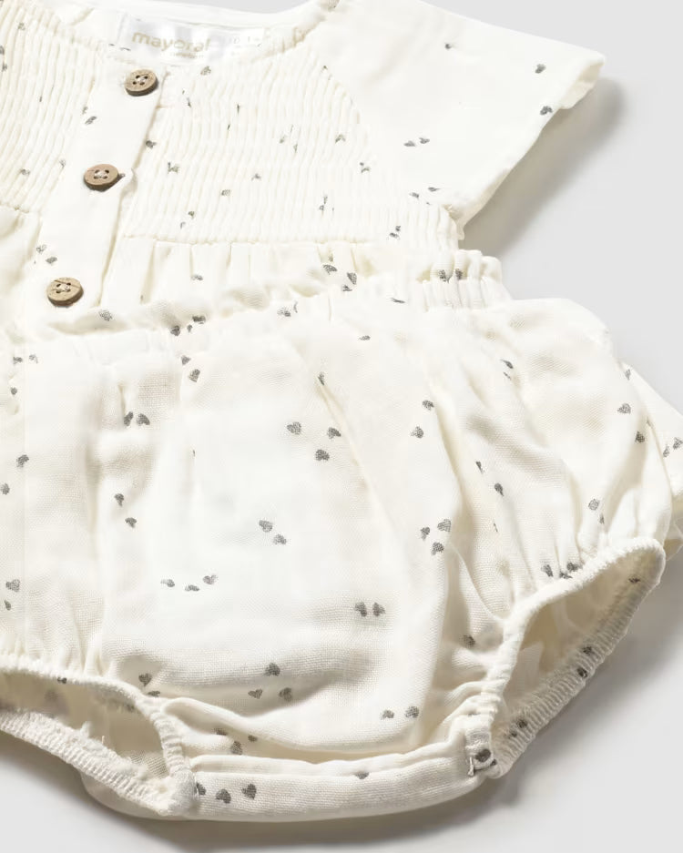 MAYORAL BLOOMERS + BLOUSE SET - CERAMIC