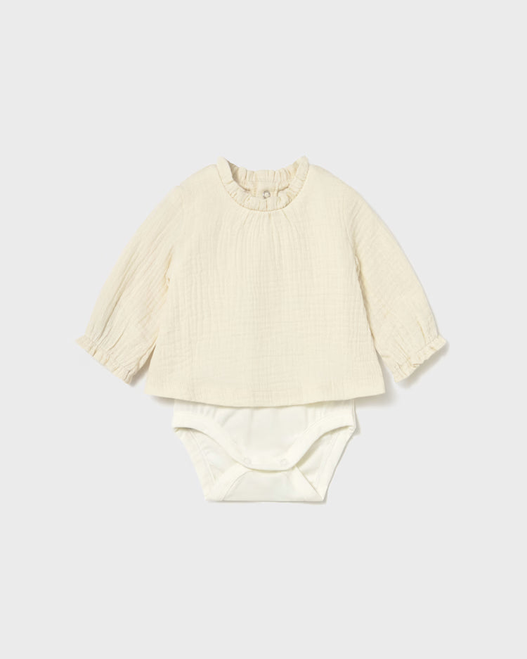 MAYORAL TEXTURED BODYSUIT - POTTERY