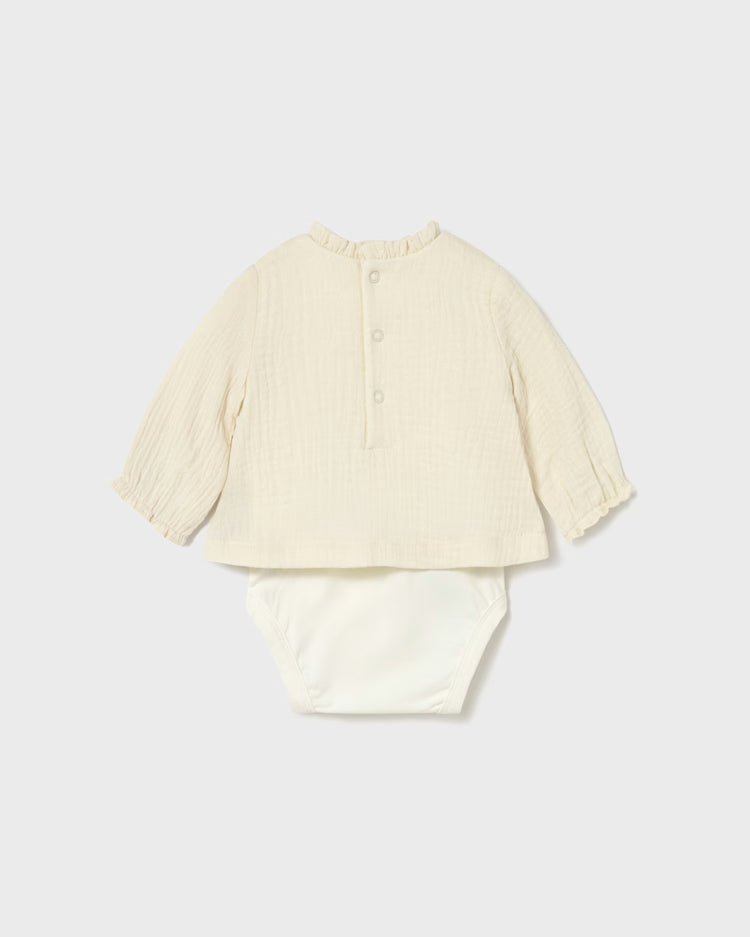 MAYORAL TEXTURED BODYSUIT - POTTERY