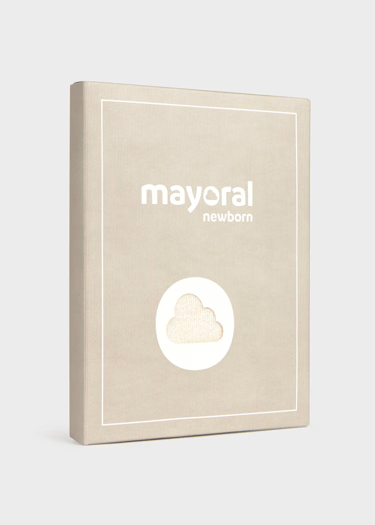 MAYORAL DUNGAREE + SWEATER SET - CREAM