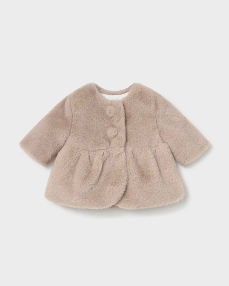 MAYORAL FUR COAT - MOCHA