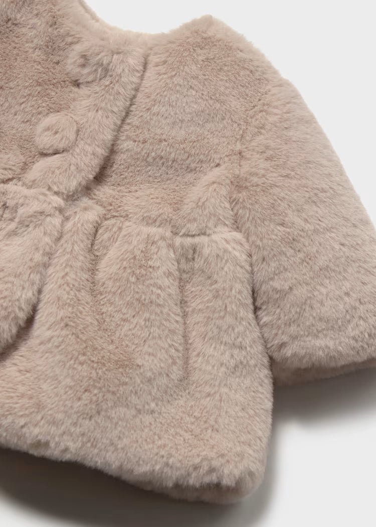MAYORAL FUR COAT - MOCHA