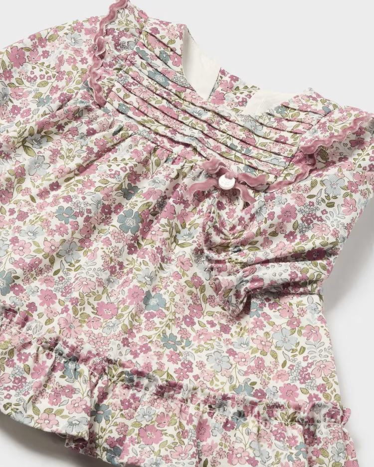 MAYORAL FLORAL DRESS - ROSE