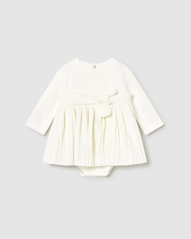 MAYORAL GATHERED DRESS - NATURAL