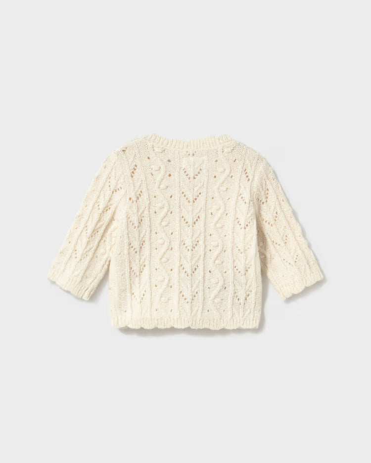 MAYORAL KNIT CARDIGAN - OAT