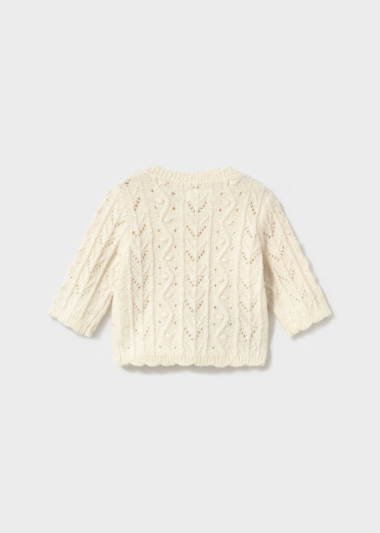 MAYORAL KNIT CARDIGAN - OAT