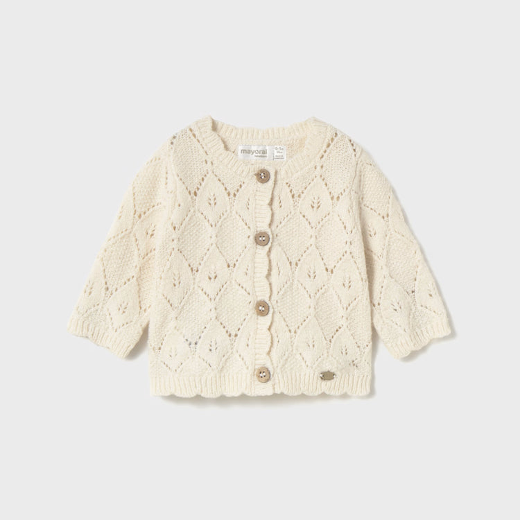 MAYORAL CARDIGAN - MILK