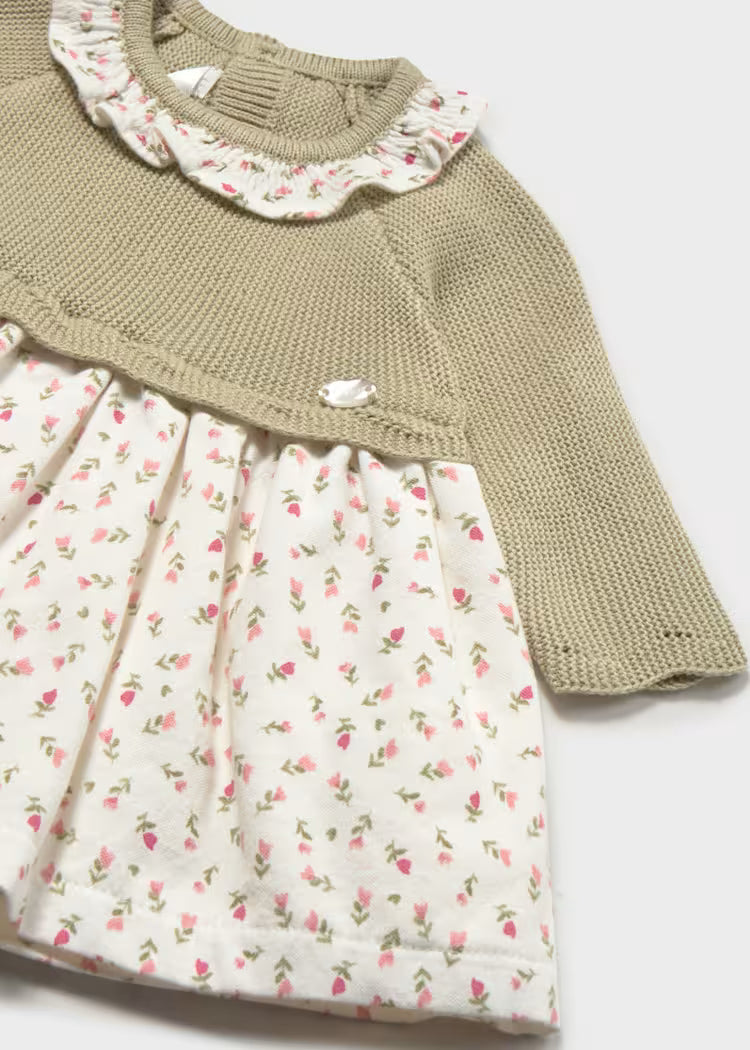 MAYORAL KNIT DRESS - BAYLEAF