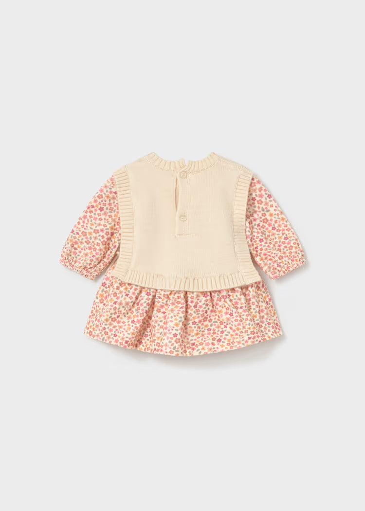 MAYORAL KNITTED VEST DRESS - CREAM