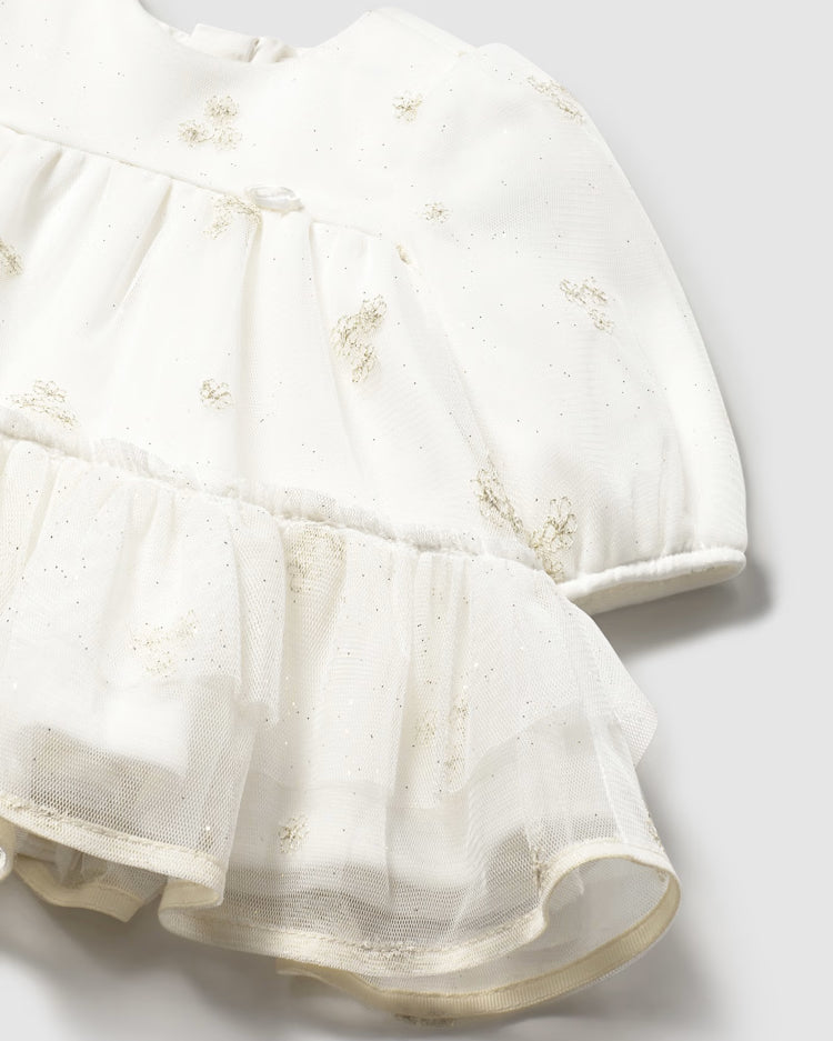 MAYORAL TULLE DRESS - ECRU