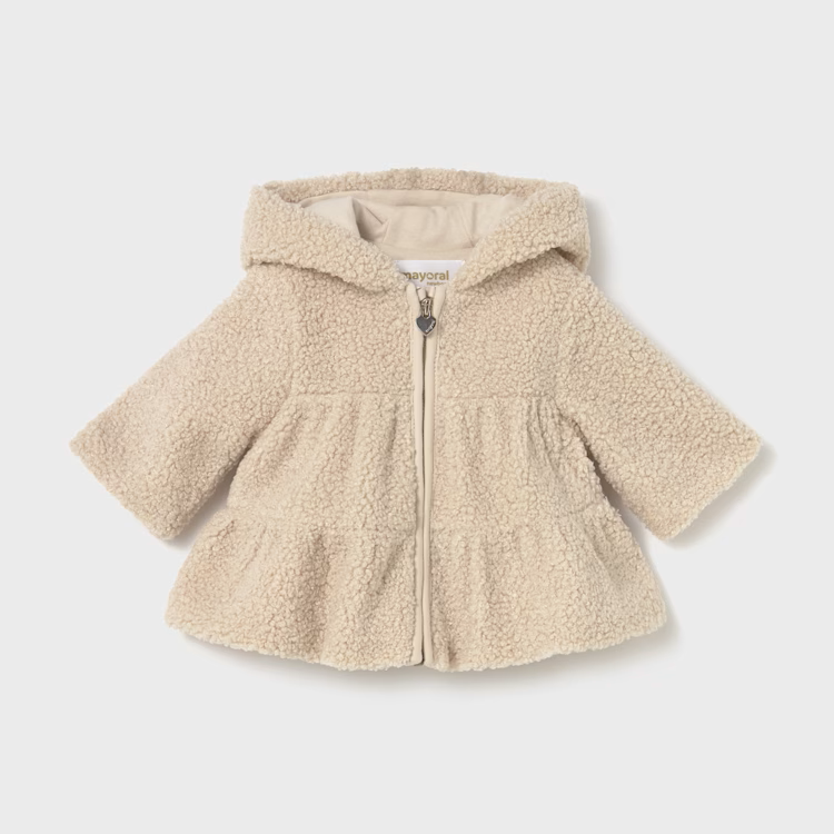 MAYORAL SHERPA COAT - CEREAL