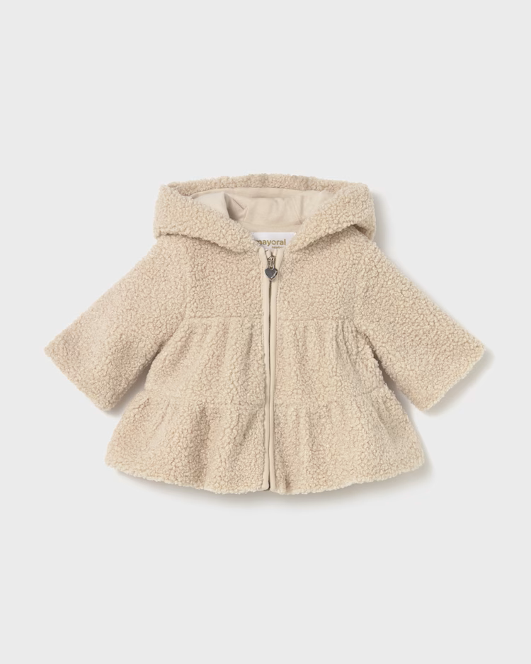 MAYORAL SHERPA COAT - CEREAL