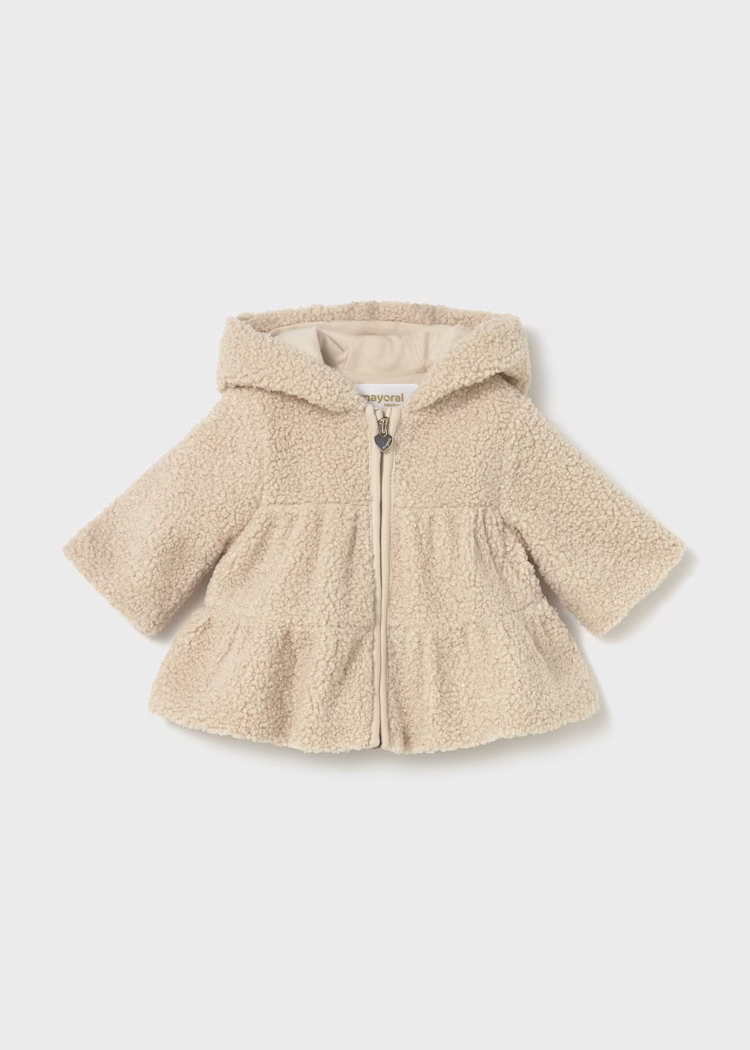 MAYORAL SHERPA COAT - CEREAL