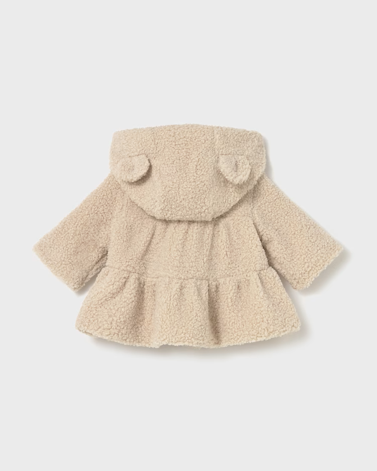 MAYORAL SHERPA COAT - CEREAL