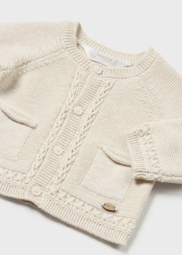 MAYORAL KNIT CARDIGAN - CREAM