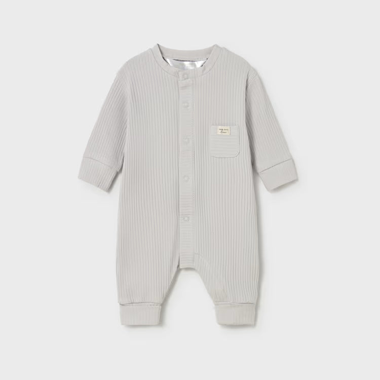 MAYORAL RIBBED ONESIE - SILVER