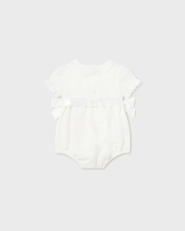 MAYORAL DRESSY ROMPER - WHITE