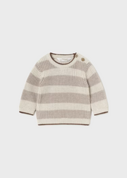 MAYORAL STRIPED SWEATER - TIRAMISU