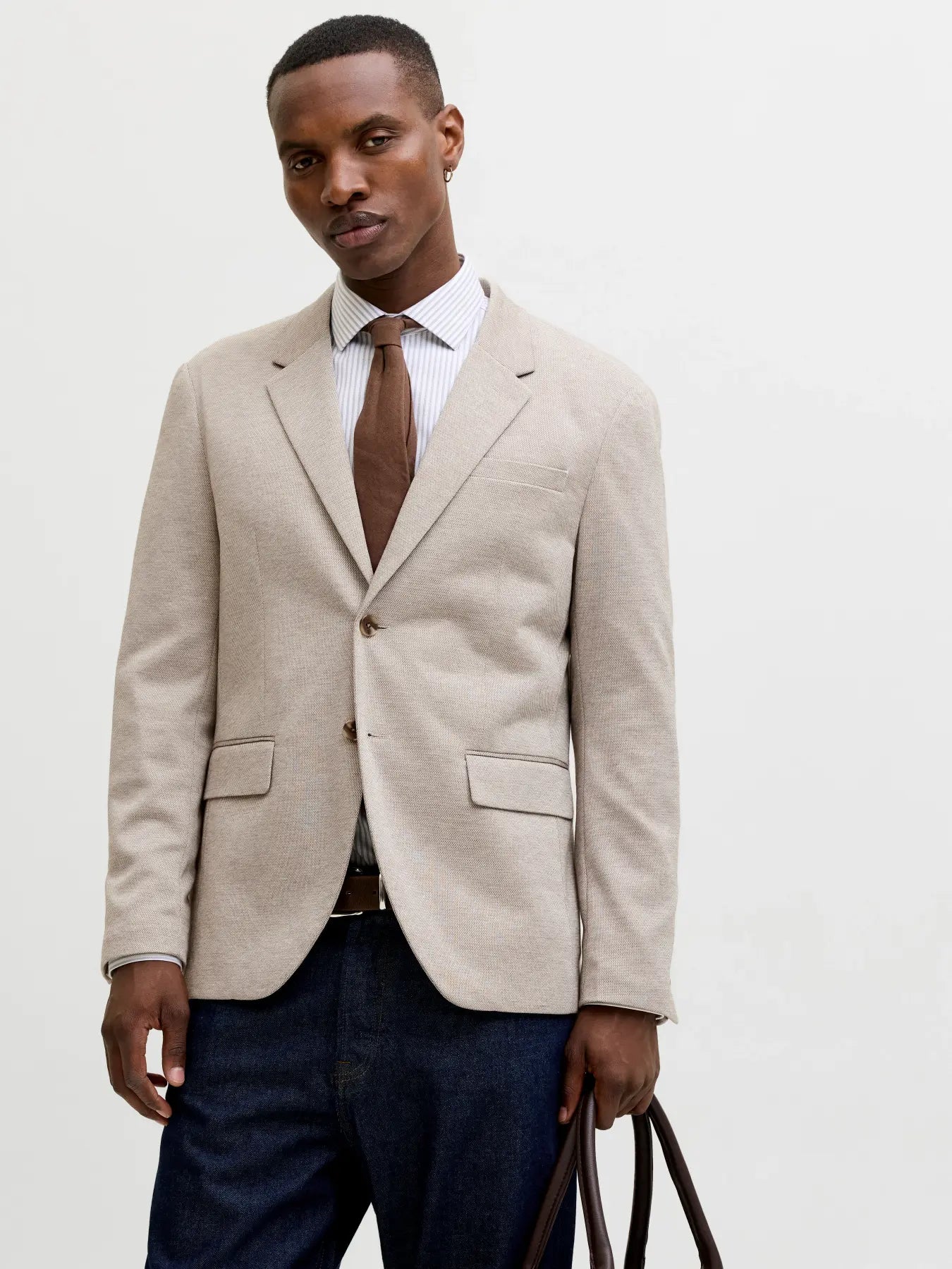 JJ MARTIN LEON SLIM FIT BLAZER - MOREL