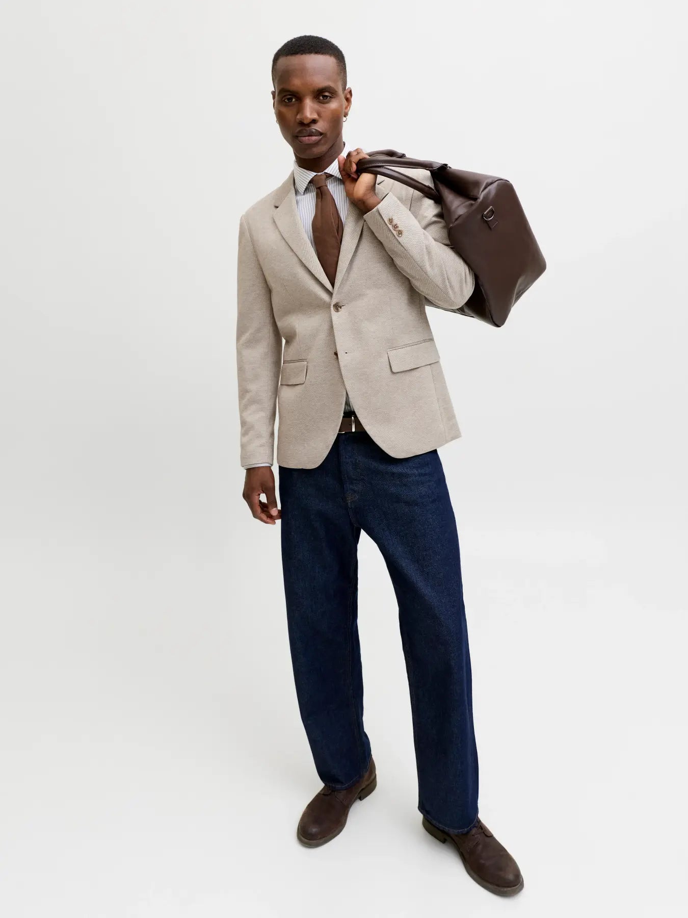 JJ MARTIN LEON SLIM FIT BLAZER - MOREL