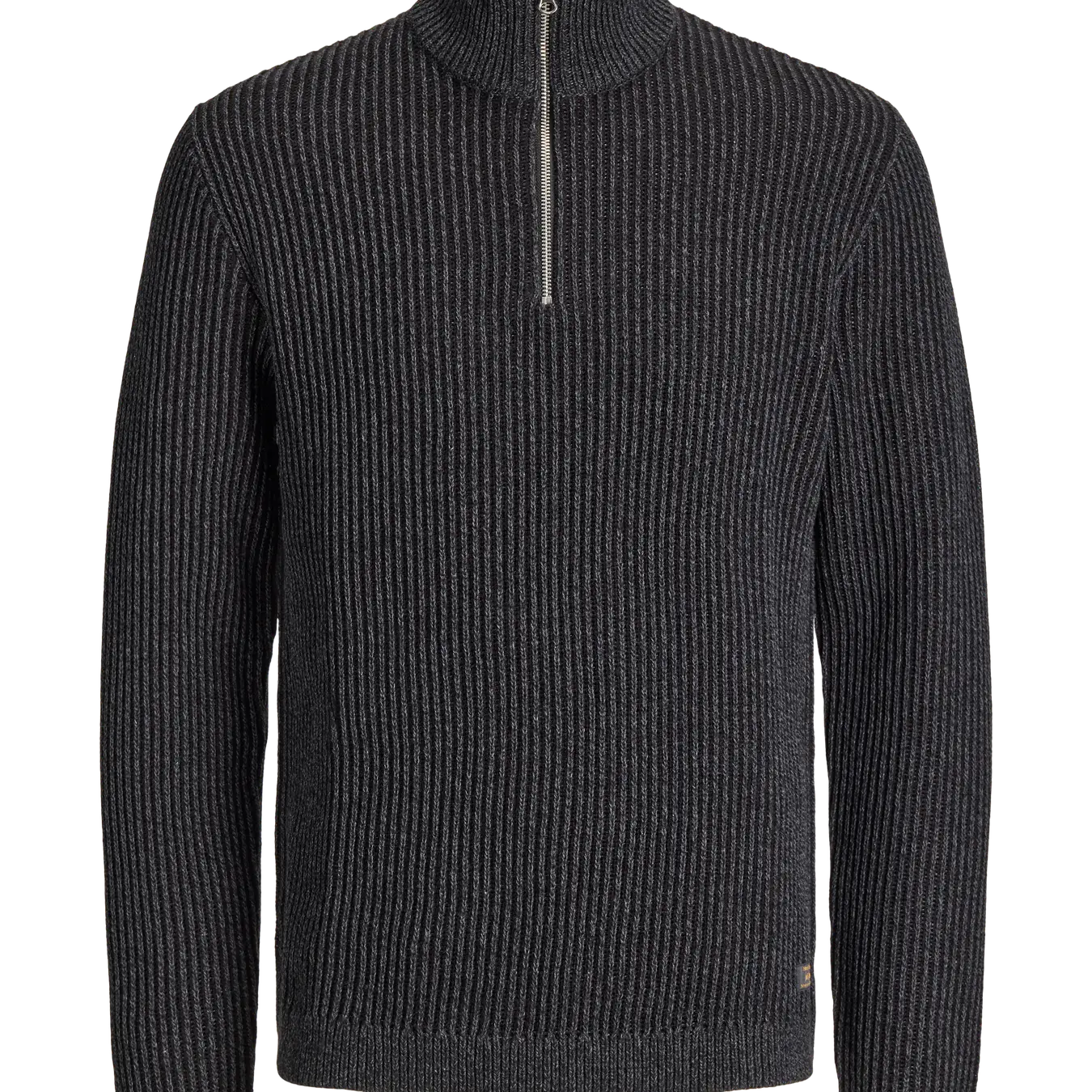JJ DOVER KNIT HALF ZIP PULLOVER - BLACK
