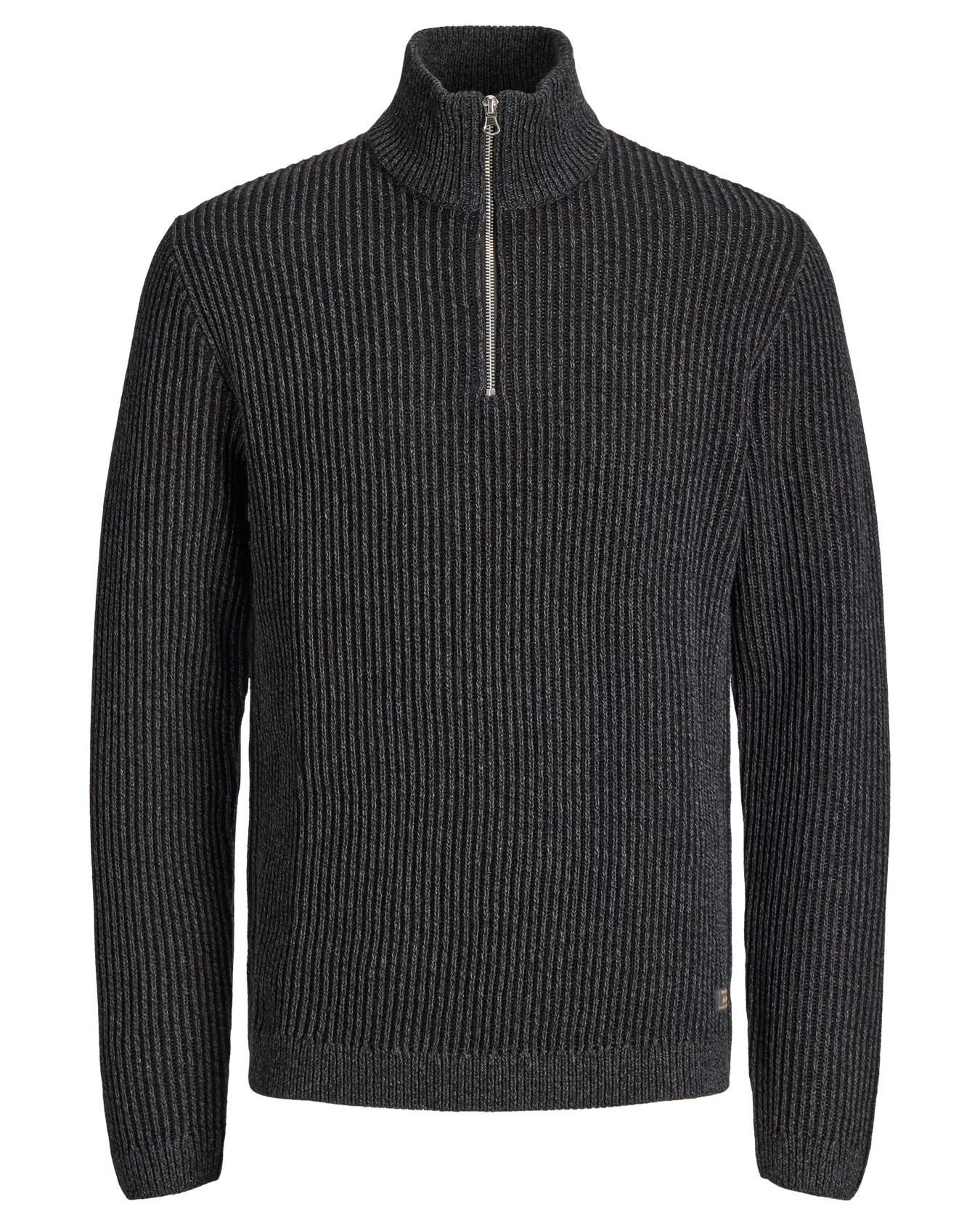 JJ DOVER KNIT HALF ZIP PULLOVER - BLACK