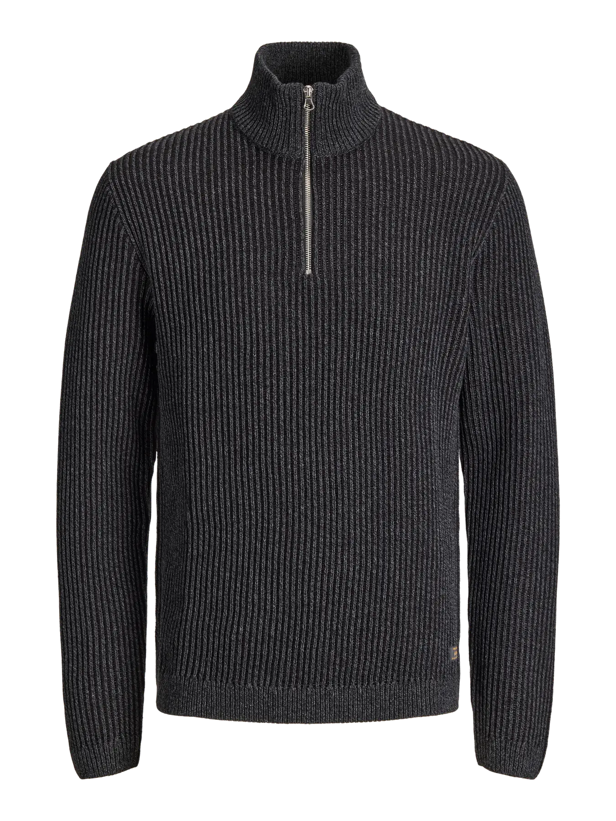 JJ DOVER KNIT HALF ZIP PULLOVER - BLACK