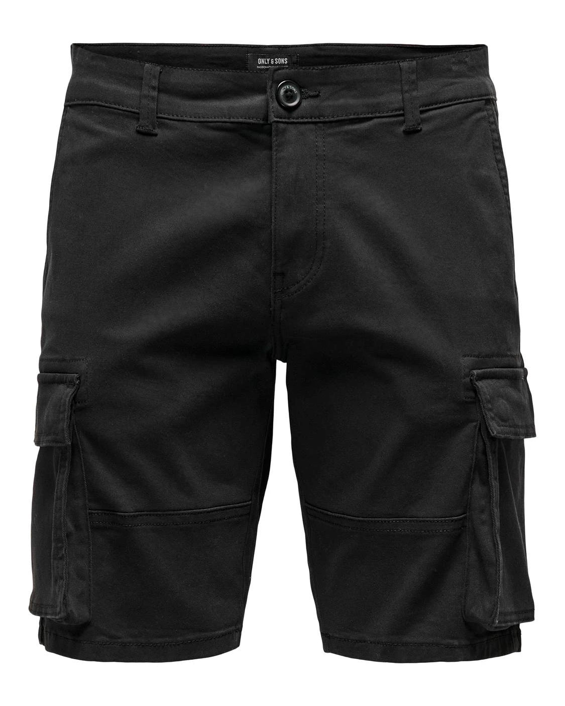 CAM CARGO SHORTS - BLACK