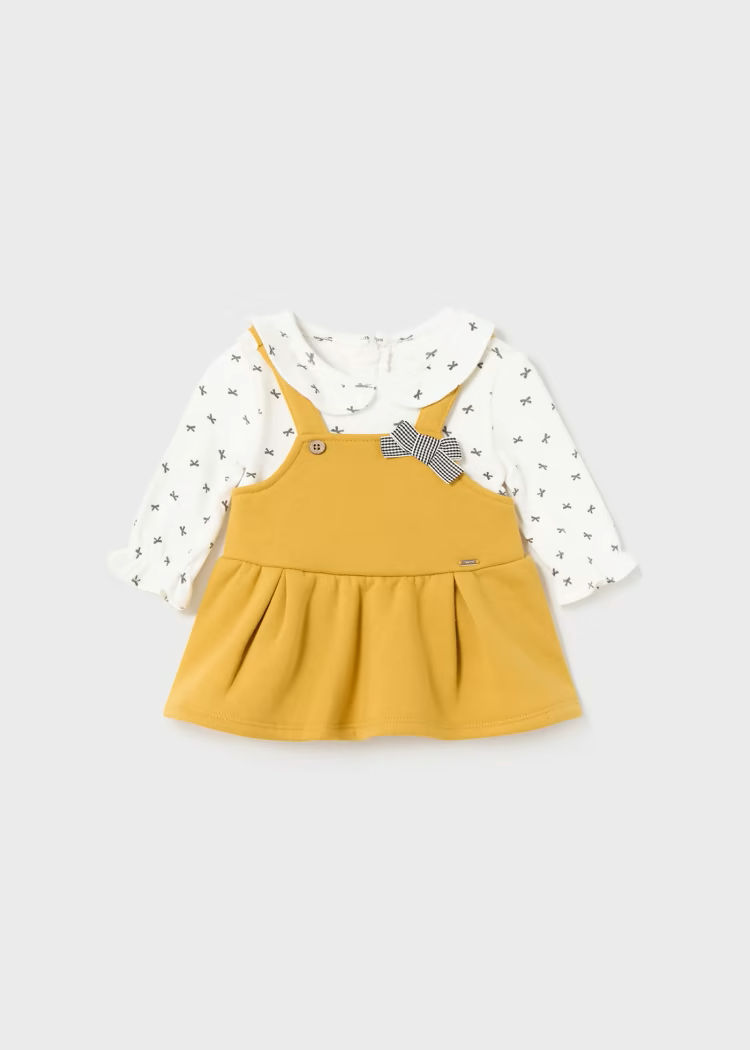 MAYORAL OVERALL DRESS  - YELLOW