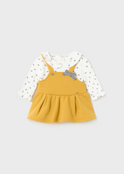 MAYORAL OVERALL DRESS  - YELLOW