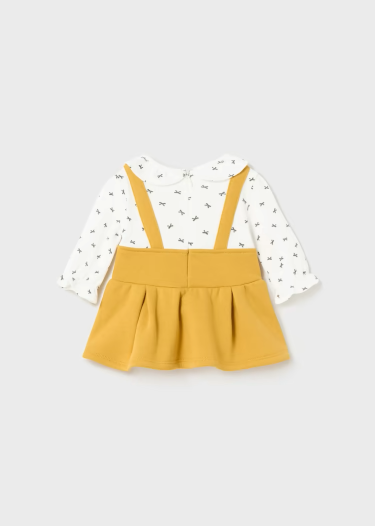 MAYORAL OVERALL DRESS  - YELLOW