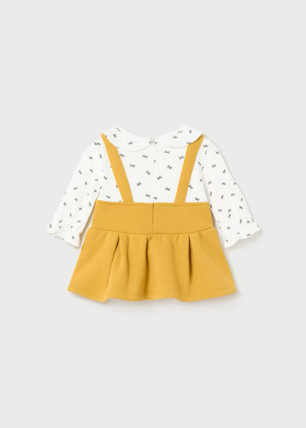MAYORAL OVERALL DRESS  - YELLOW