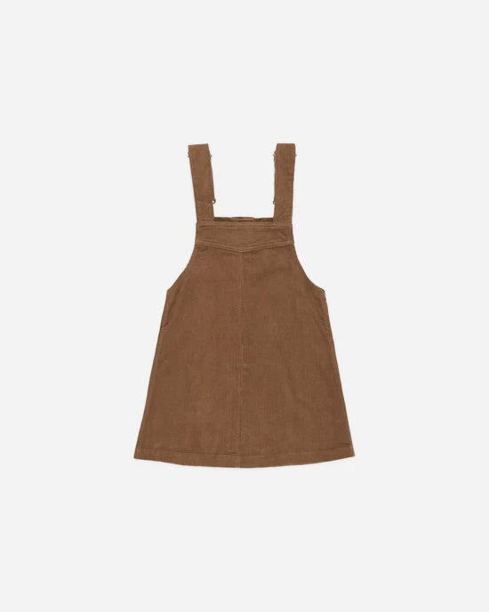 RYLEE + CRU OVERALL DRESS - SADDLE