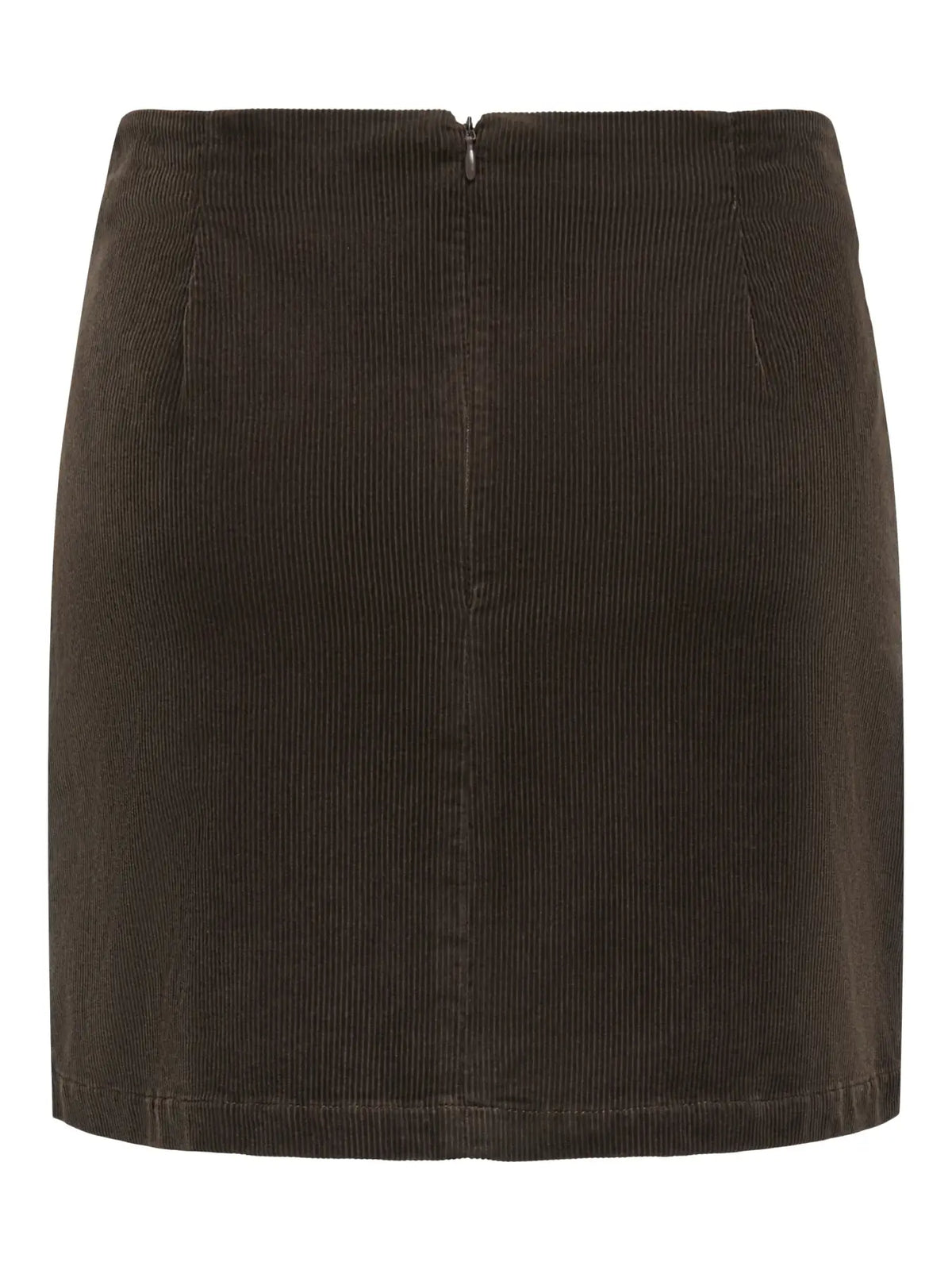 ONLY FLORA HW CORD SKIRT - CHOCOLATE BROWN