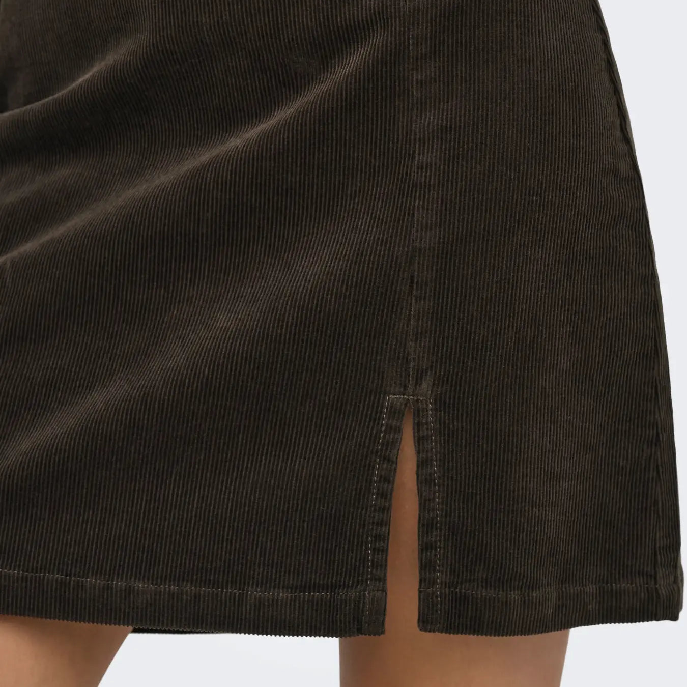 ONLY FLORA HW CORD SKIRT - CHOCOLATE BROWN