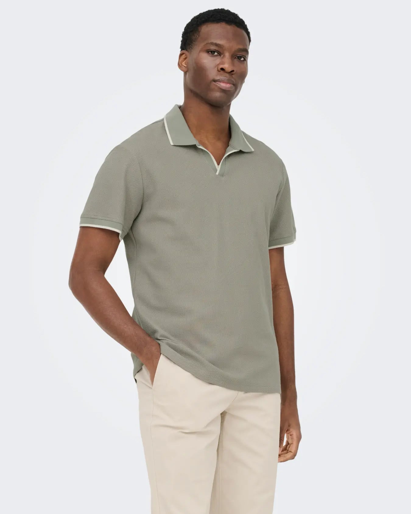 ONLY + SONS RESORT POLO - LAUREL OAK