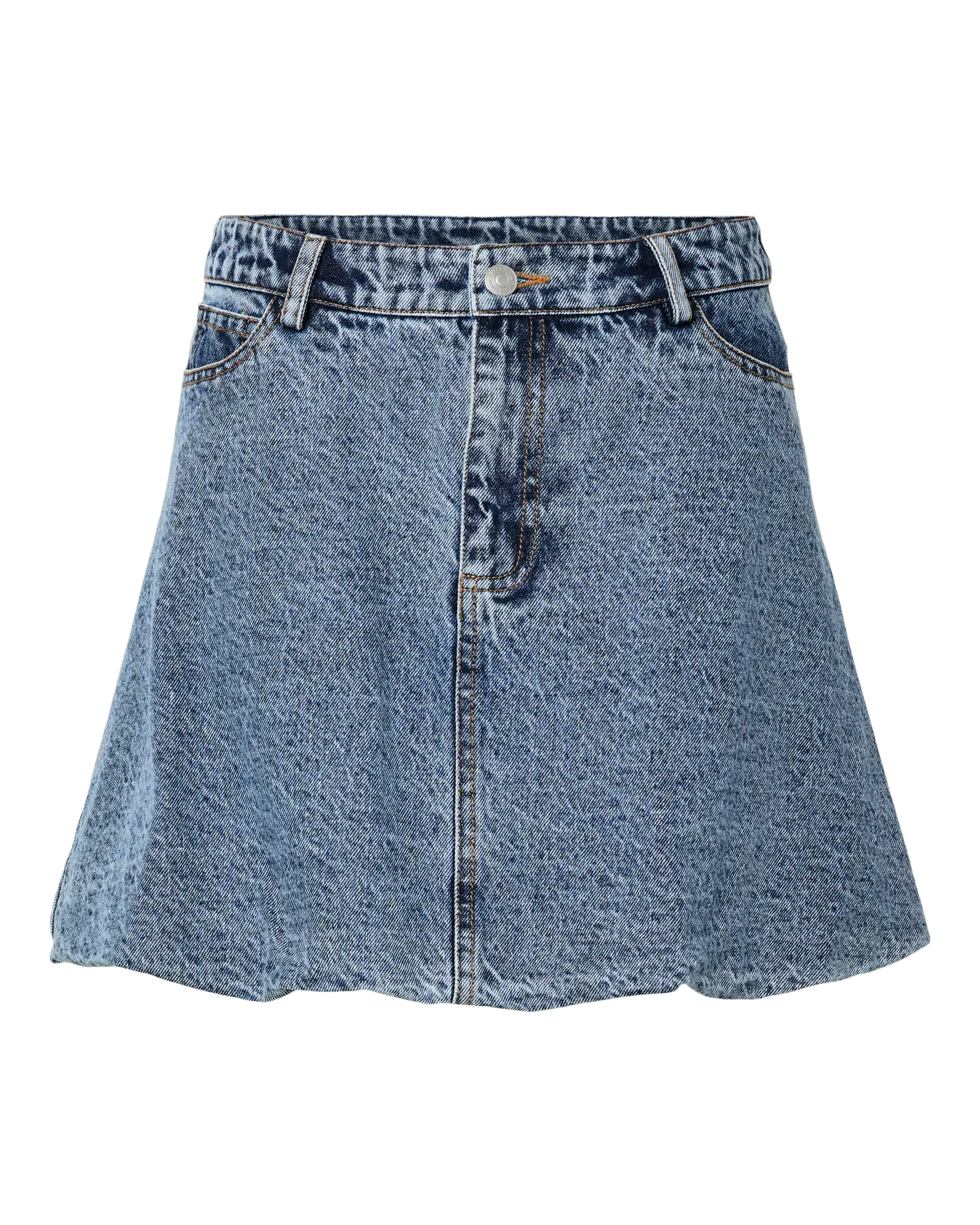 PIECES ALLY BALLOON SKIRT - LIGHT BLUE DENIM
