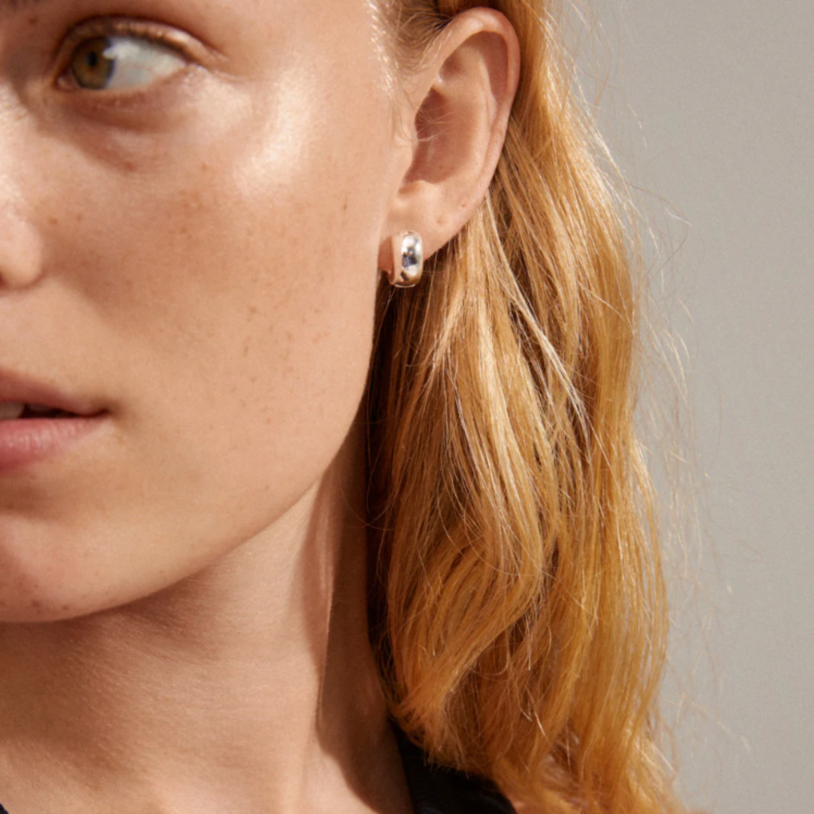 PILGRIM ANAIS CHUNKY EARRINGS - SILVER