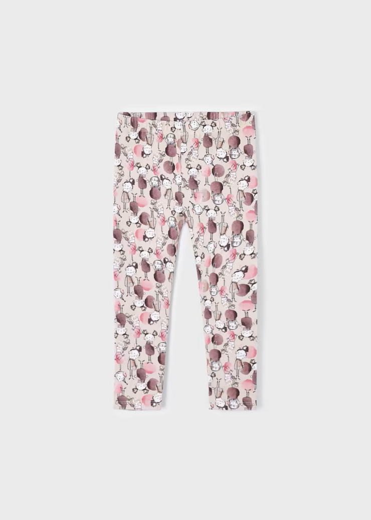 MAYORAL PRINTED LEGGINGS - PINK