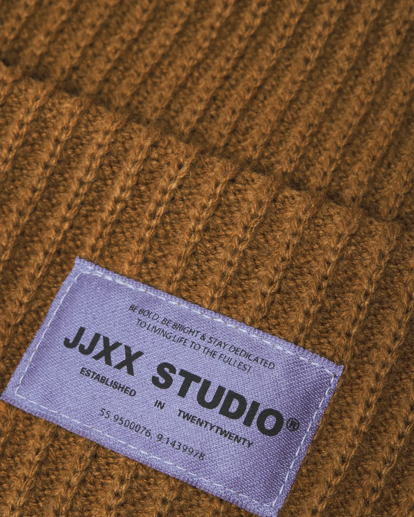 JJXX OTHELIA KNIT BEANIE - RUBBER