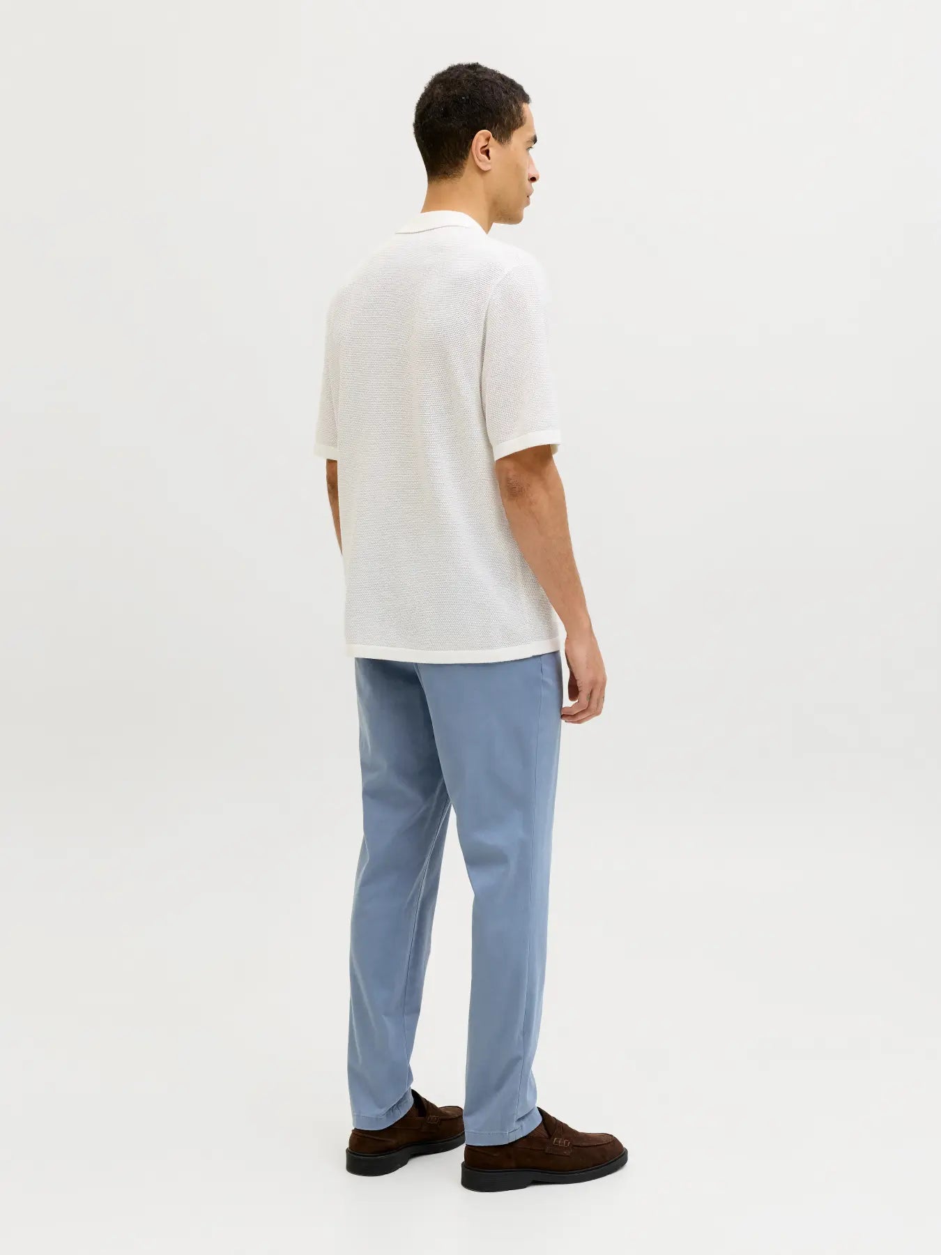 JJ MARCO BOWIE CHINO TROUSERS - BLUE MIRAGE