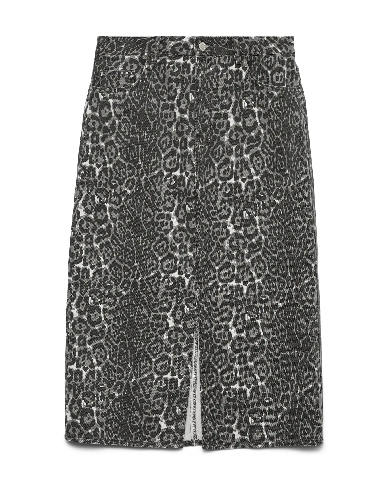 VM VERI HW LEOPARD CALF SKIRT - BLACK